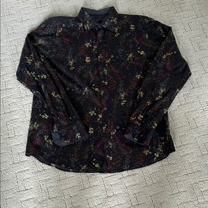 Floral Long Sleeve Button-Up Shirt